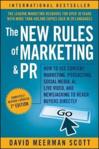 New rules of marketing and pr book